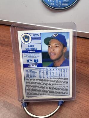 Cheap Sneaks Footwear/Sports Cards Baseball Card Gary Sheffield RC 1989 Score #625 Milwaukee Brewers