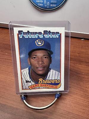 Cheap Sneaks Footwear/Sports Cards Baseball Card Gary Sheffield RC 1989 Topps #343b Milwaukee Brewers