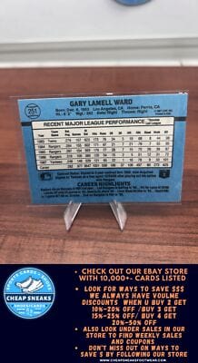 Cheap Sneaks Footwear/Sports Cards Baseball Card Gary Ward 1988 Donruss #251c New York Yankees