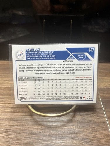 Cheap Sneaks Footwear/Sports Cards Baseball Card Gavin Lux Los Angeles Dodgers 2023 Topps Series 1 ⚾️ Card #247