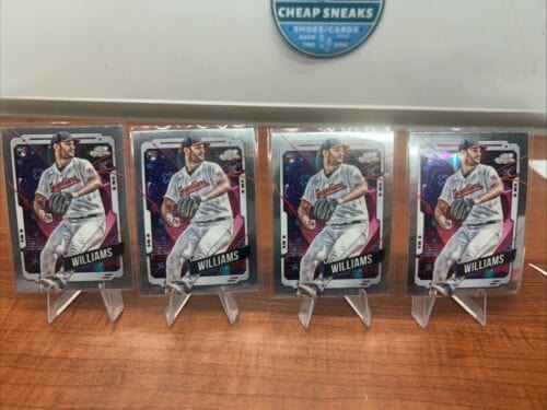Cheap Sneaks Footwear/Sports Cards Baseball Card Gavin Williams (RC) 2024 Topps Cosmic Chrome Cleveland Guardians #63 (