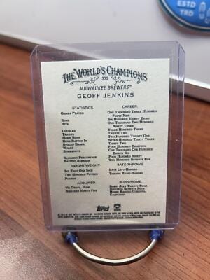 Cheap Sneaks Footwear/Sports Cards Baseball Card Geoff Jenkins 2022 Topps Allen & Ginter #332 Milwaukee Brewers