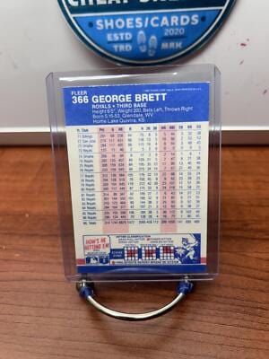 Cheap Sneaks Footwear/Sports Cards Baseball Card George Brett 1987 Fleer Baseball Card #366 Kansas City Royals