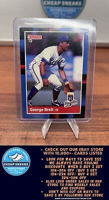 Cheap Sneaks Footwear/Sports Cards Baseball Card George Brett 1988 Donruss #102c Kansas City Royals