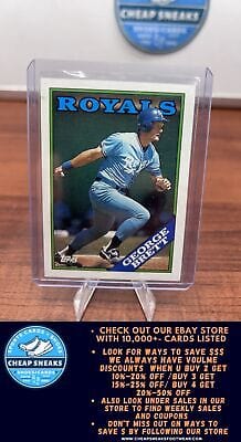 Cheap Sneaks Footwear/Sports Cards Baseball Card George Brett 1988 Topps #700 Kansas City Royals
