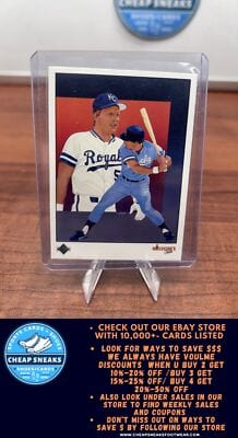 Cheap Sneaks Footwear/Sports Cards Baseball Card George Brett 1989 Upper Deck #689 Kansas City Royals