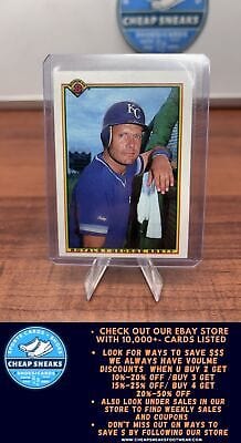 Cheap Sneaks Footwear/Sports Cards Baseball Card George Brett 1990 Bowman #382 Kansas City Royals