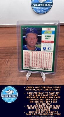 Cheap Sneaks Footwear/Sports Cards Baseball Card George Brett 1990 Score #140 Kansas City Royals