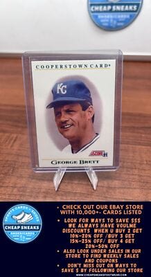 Cheap Sneaks Footwear/Sports Cards Baseball Card George Brett 1991 Score Cooperstown #B5 Kansas City Royals