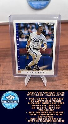 Cheap Sneaks Footwear/Sports Cards Baseball Card George Brett 1993 Score #57 Kansas City Royals