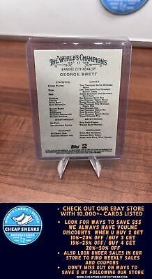 Cheap Sneaks Footwear/Sports Cards Baseball Card George Brett 2022 Topps Allen & Ginter #17 Kansas City Royals