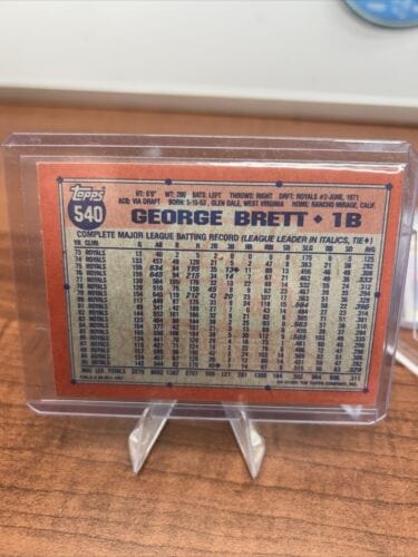 Cheap Sneaks Footwear/Sports Cards Baseball Card George Brett HOF Kansas City Royals 1989/1991 Upper Deck/Fleer/Topps