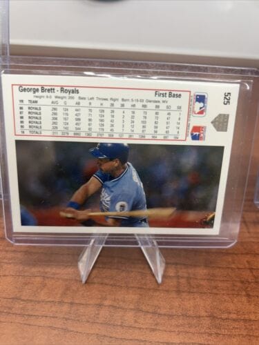 Cheap Sneaks Footwear/Sports Cards Baseball Card George Brett HOF Kansas City Royals 1989/1991 Upper Deck/Fleer/Topps