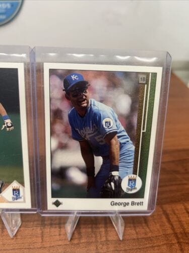 Cheap Sneaks Footwear/Sports Cards Baseball Card George Brett HOF Kansas City Royals 1989/1991 Upper Deck/Fleer/Topps