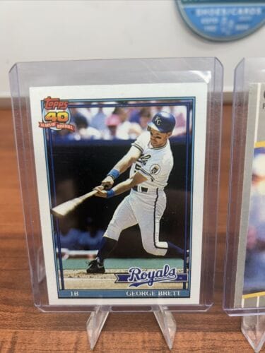 Cheap Sneaks Footwear/Sports Cards Baseball Card George Brett HOF Kansas City Royals 1989/1991 Upper Deck/Fleer/Topps