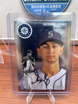 Cheap Sneaks Footwear/Sports Cards Baseball Card George Kirby 2023 Topps Chrome Platinum Anniversary #348 Seattle Marin