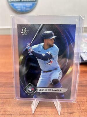 Cheap Sneaks Footwear/Sports Cards Baseball Card George Springer 2022 Bowman Platinum #92 Toronto Blue Jays