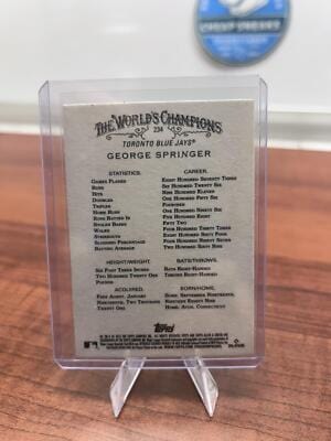 Cheap Sneaks Footwear/Sports Cards Baseball Card George Springer 2022 Topps Allen & Ginter #234 Toronto Blue Jays