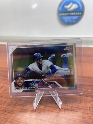 Cheap Sneaks Footwear/Sports Cards Baseball Card George Springer 2023 Topps Chrome #134 Toronto Blue Jays