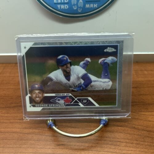 Cheap Sneaks Footwear/Sports Cards Baseball Card George Springer Logofractor #134 2023 Topps Chrome Toronto Blue Jays