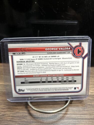 Cheap Sneaks Footwear/Sports Cards Baseball Card George Valera  2022 Bowman Chrome Mega Box Refractor Cleveland Guardia