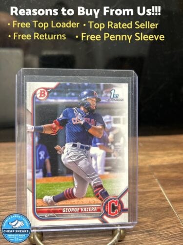 Cheap Sneaks Footwear/Sports Cards Baseball Card George Valera 2022 Bowman Cleveland Guardians Baseball Card#BP-22
