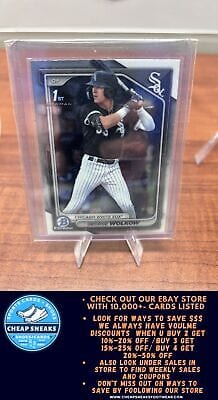 Cheap Sneaks Footwear/Sports Cards Baseball Card George Wolkow 2024 Bowman Chrome Prospects #BCP-144 Chicago White Sox