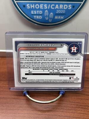 Cheap Sneaks Footwear/Sports Cards Baseball Card German Ramirez 2024 Bowman #BCP-93 Houston Astros