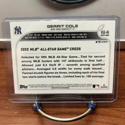 Cheap Sneaks Footwear/Sports Cards Baseball Card Gerrit Cole 2022 2022 Topps Update #ASG-46 2022 MLB All-Star Game