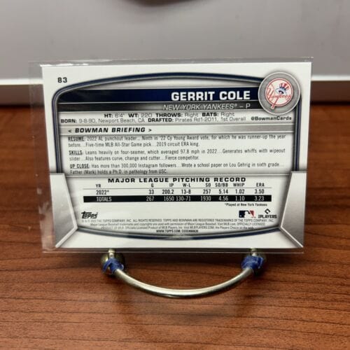 Cheap Sneaks Footwear/Sports Cards Baseball Card Gerrit Cole 2023 Bowman Baseball Card #83 New York Yankees