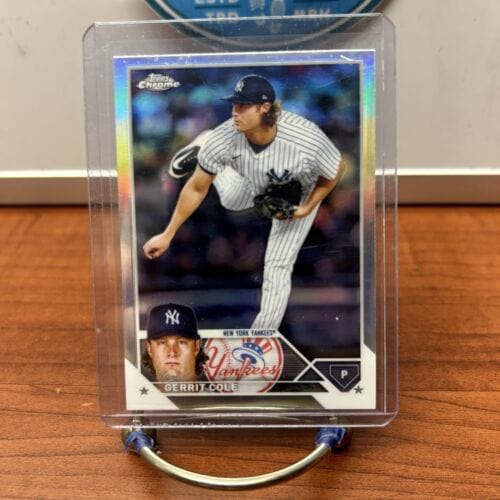 Cheap Sneaks Footwear/Sports Cards Baseball Card Gerrit Cole 2023 Topps Chrome Silver Refractor Card#213 New York Yanke