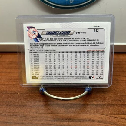 Cheap Sneaks Footwear/Sports Cards Baseball Card Giancarlo Stanton 2021 Topps Series 2 Baseball Card #642 New York Yank