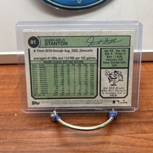 Cheap Sneaks Footwear/Sports Cards Baseball Card Giancarlo Stanton 2023 Topps Heritage Baseball Card #81 New York Yanke