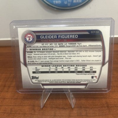 Cheap Sneaks Footwear/Sports Cards Baseball Card GLEIDER FIGUEREO 2023 Bowman Chrome 1st Aqua Mojo 49/225 RANGERS BCP-5