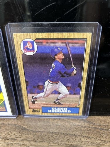 Cheap Sneaks Footwear/Sports Cards Baseball Card Glen Hubbard Atlanta Braves Lot (2) 1987 Topps#745,1988 Topps #325