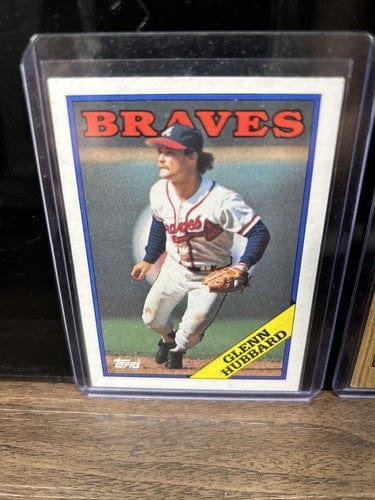 Cheap Sneaks Footwear/Sports Cards Baseball Card Glen Hubbard Atlanta Braves Lot (2) 1987 Topps#745,1988 Topps #325