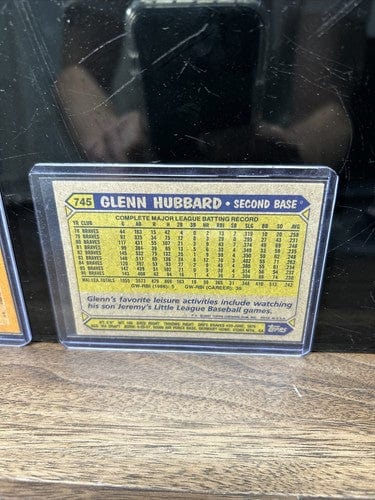 Cheap Sneaks Footwear/Sports Cards Baseball Card Glen Hubbard Atlanta Braves Lot (2) 1987 Topps#745,1988 Topps #325
