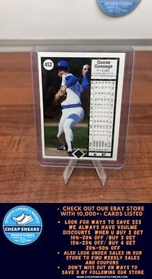 Cheap Sneaks Footwear/Sports Cards Baseball Card Goose Gossage 1989 Upper Deck #452 Chicago Cubs