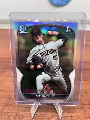Cheap Sneaks Footwear/Sports Cards Baseball Card Grayson Hitt 2023 Bowman Chrome Draft Silver Refractor #BDC-57 1st Bow