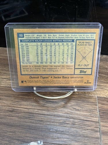 Cheap Sneaks Footwear/Sports Cards Baseball Card Green Wave Refractor Autograph #26/199 2022 Topps Archives Baseball Javier Baez Base #193 Detroit Tigers