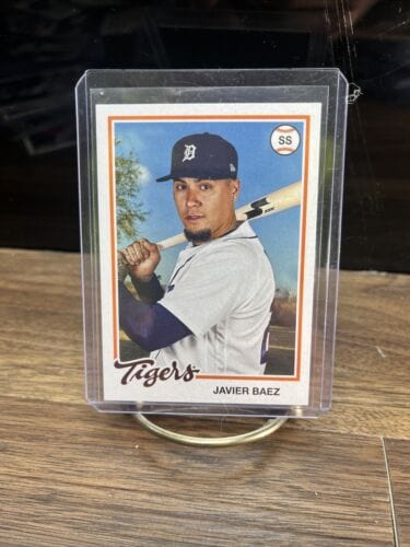 Cheap Sneaks Footwear/Sports Cards Baseball Card Green Wave Refractor Autograph #26/199 2022 Topps Archives Baseball Javier Baez Base #193 Detroit Tigers
