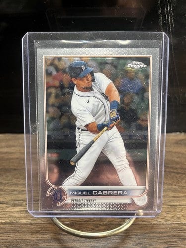 Cheap Sneaks Footwear/Sports Cards Baseball Card Green Wave Refractor Autograph #26/199 2022 Topps Chrome Miguel Cabrera Detroit Tigers #96