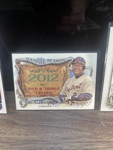Cheap Sneaks Footwear/Sports Cards Baseball Card Green Wave Refractor Autograph #26/199 Miguel Cabrera Detroit Tigers 2022 Allen & Ginter 3 Card Lot Topps #21