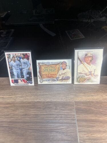 Cheap Sneaks Footwear/Sports Cards Baseball Card Green Wave Refractor Autograph #26/199 Miguel Cabrera Detroit Tigers 2022 Allen & Ginter 3 Card Lot Topps #21