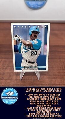Cheap Sneaks Footwear/Sports Cards Baseball Card Greg Briley 1993 Upper Deck #634 Florida Marlins