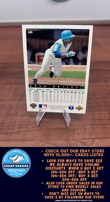 Cheap Sneaks Footwear/Sports Cards Baseball Card Greg Briley 1993 Upper Deck #634 Florida Marlins
