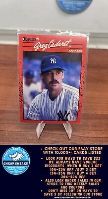 Cheap Sneaks Footwear/Sports Cards Baseball Card Greg Cadaret 1990 Donruss #545 New York Yankees
