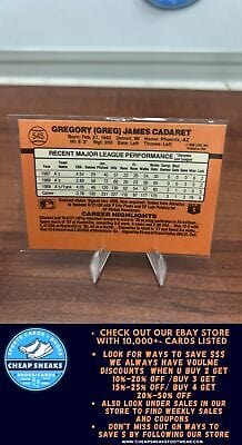Cheap Sneaks Footwear/Sports Cards Baseball Card Greg Cadaret 1990 Donruss #545 New York Yankees