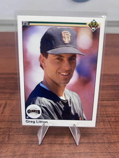 Cheap Sneaks Footwear/Sports Cards Baseball Card Greg Litton 1990 Upper Deck #677 San Francisco Giants