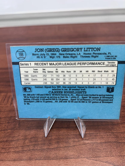 Cheap Sneaks Footwear/Sports Cards Baseball Card Greg Litton 1991 Donruss #198 San Francisco Giants